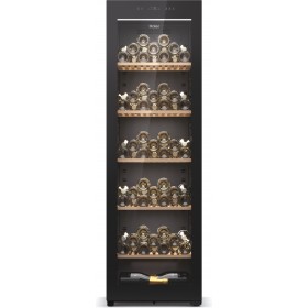 Introducing the Haier HWS247GGU1 Wine Cooler Freestanding Black 247 Bottles, a sophisticated and reliable solution to store and 