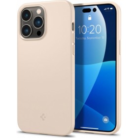 Introducing the Spigen Thin Fit Apple iPhone 14 Pro Max Sand Beige, a sleek and stylish phone case that offers superior protecti