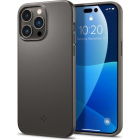 Introducing the sleek and sophisticated Spigen Thin Fit Apple iPhone 14 Pro Max Gunmetal case, designed to elevate your smartpho