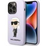 Karl Lagerfeld KLHCP14XSNIKBCU Apple iPhone 14 Pro Max hardcase purple Silicone Ikonik