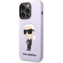 Karl Lagerfeld KLHCP14XSNIKBCU Apple iPhone 14 Pro Max hardcase purple Silicone Ikonik