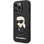 Karl Lagerfeld KLHCP14XSNIKBCK Apple iPhone 14 Pro Max hardcase black Silicone Ikonik