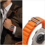 Tech-protect Nylon Pro Apple Watch 4/5/6/7/SE/8/Ultra 44/45/49mm Black/Orange