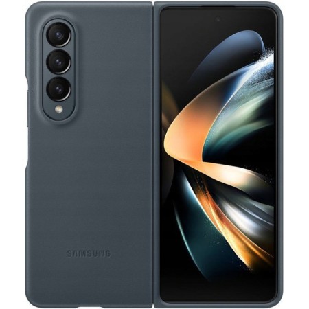 Samsung Galaxy Z Fold4 Leather Cover Grey at Best Buy Cyprus