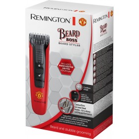 Introducing the Remington Beard Boss Beard Trimmer Manchester United Edition MB4128, the ultimate grooming companion for every M