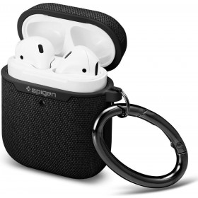 Introducing the Spigen Urban Fit AirPods Case in Black – the ultimate accessory for your wireless earbuds!
