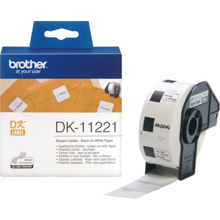 Brother DK11221(D) SQUARE Labels 1000/Roll (23mm Diameter)