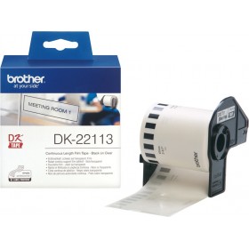 Introducing the Brother DK22113(S) Continuous Clear Film Tape, the perfect solution for all your labeling needs.