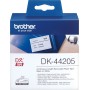 Brother DK44205(D) Continuous Removable White Paper Tape (62mm)