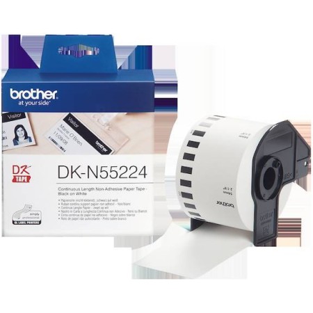 Brother DKN55224 White Continuous Length NON ADHESIVE PAPER (54mm x 30.