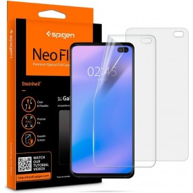 Introducing the Spigen Neo Flex HD Samsung Galaxy S10 Plus screen protector, the ultimate shield for your device's stunning disp