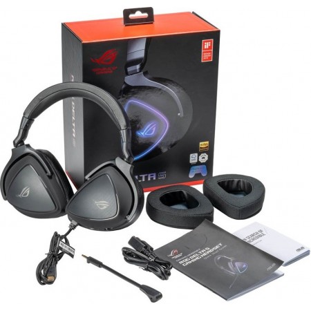 ASUS ROG Delta S Wired Gaming Headset for PC, MAC, Switch, Playstation, and  others with AI noise-canceling mic Black ROGDELTAS - Best Buy