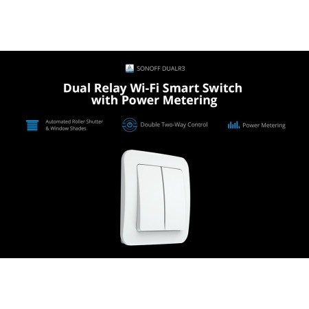 Buy Sonoff Dual R3 Dual Relay-Power Metering Wifi Smart Switch Online