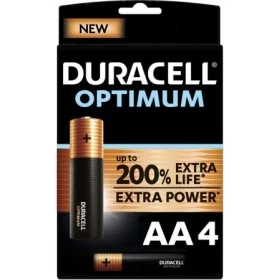 Introducing the Duracell Optimum AA Batteries 4pcs, the ultimate power source for all your electronic devices!