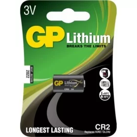 Llithium cell battery specially designed for photographic cameras. Extra long life. Supplied 1 per blister.