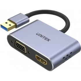 Introducing the Unitek Converter USB-A 3.0 to HDMI/VGA V1304A, the ultimate solution to connect your devices seamlessly!