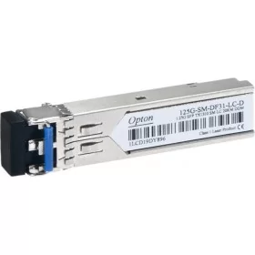 Opton 125G-SM-DR31-LC is an SFP module equipped with two LC / UPC connectors. It is used to transmit data with a maximum capacit