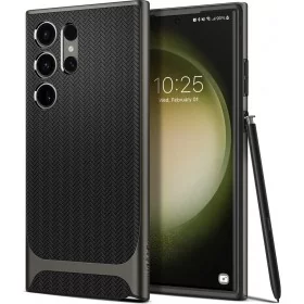 Introducing the Spigen Neo Hybrid Samsung Galaxy S23 Ultra Case in Gunmetal, the perfect fusion of style and protection for your