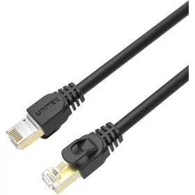 Introducing the Unitek C1814EBK CAT7 SSTP Pure Copper Ethernet Cable 15.0m Black - a high-performance networking solution that g