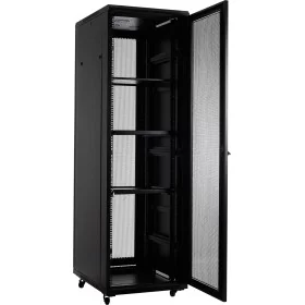 32U 19&#39;&#39; Free Standing Cabinet. Dimensions: 1000 x 600 x 1592. Fully Perforated Front and Back Doors for better ventilat