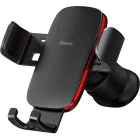Introducing the Baseus Metal Age Gravity Car Mount Air Vent in stylish black color, the ultimate solution to keep your smartphon