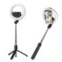 BlitzWolf BW-BS8 Pro bluetooth Selfie Stick 5" Ring Light LED Fill Light Selfie Stick Tripod