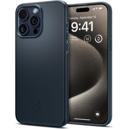 Spigen Thin Fit Apple iPhone 15 Pro Max Metal Slate