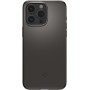 The SPIGEN Thin Fit case for the Apple iPhone 15 Pro Max in Gunmetal is a sleek and minimalistic protective case that is designe