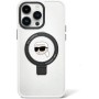 The Karl Lagerfeld KLHMP15XHMRSKHH hardcase for the Apple iPhone 15 Pro Max is a stylish and functional accessory featuring a Ri