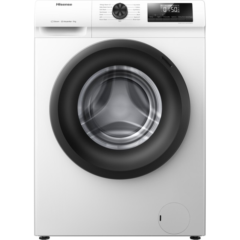 Hisense WFQP7012EVM washing machine Frontload 7 kg 1200 RPM White