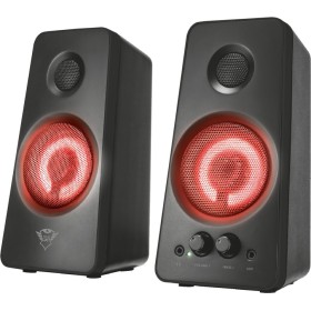 PC speaker set with attractive pulsating red LED illumination KEY FEATURES - 36 W peak power (18W RMS) - Pulsating LED illuminat