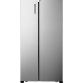 Elevate your kitchen with the Hisense RS677N4AIF Side-by-Side Refrigerator, a freestanding marvel that combines style, functiona