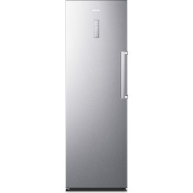 Revolutionize your frozen food storage with the Hisense FV354N4BIE Upright Freezer in sophisticated Silver.