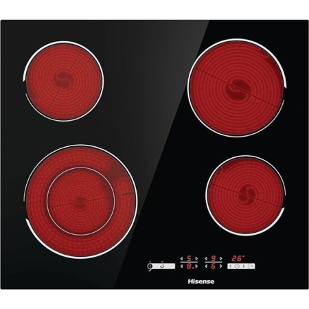 Hisense E6432C hob Black Built-in 60cm Ceramic 4 zones