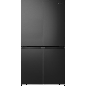Experience the epitome of style and functionality with the Hisense RQ758N4SAFF Side-by-Side Refrigerator in striking Black.