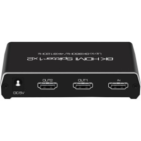 Input channel: HDMI port x1. Output channel: HDMI port x2. Video format: 480P/720P/1080P/2160P@24/25/30/50/60/100/120Hz, Up to 4