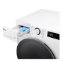 LG D4R5009TSWW washer dryer Freestanding Front-load White D