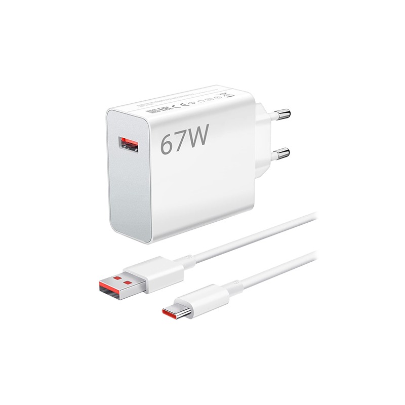 Buy Xiaomi 67W Charging Combo (Type A) + USB-C Cable Online