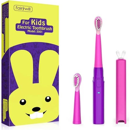 FairyWill Sonic toothbrush with head set FW-2001 (Blue/Yellow)