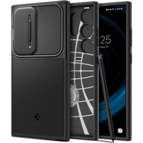 Spigen Optik Armor Samsung Galaxy S24 Ultra Black Case. Hybrid Protection for Your Device with Military-Grade Endurance.
