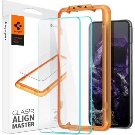 Spigen GLAS.tR AlignMaster Google Pixel 8 Clear [2 PACK]