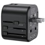 USAMS Univesal Travel Charger 2xUSB T55 12W 4w1 US/AU/EU/UK Black CC173TC01 (US-CC173)