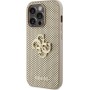 Elevate your iPhone 15 Pro Max with the Guess Perforated 4G Glitter case in dazzling gold – a collaboration with the renowned Gu