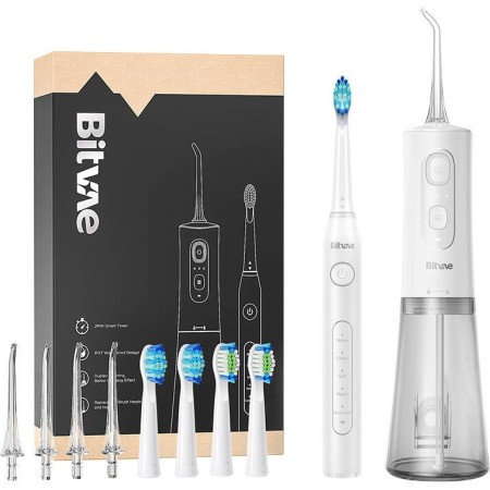 Bitvae Sonic toothbrush with tips set and water flosser D2+C2 (white)