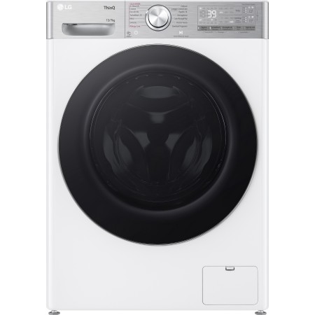 LG D4R9513TPWC washer dryer Freestanding Front-load Silver, White D