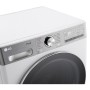 LG D4R9513TPWC washer dryer Freestanding Front-load Silver, White D