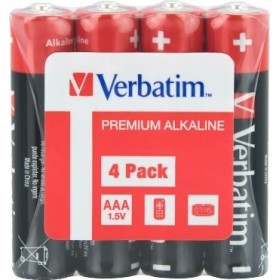 Verbatim Alkaline AAA Batteries (4-Pack) - Reliable Power for Your Devices. Ensure a constant and reliable power supply for your