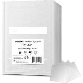 Wevac Vacuum Sealer Bags (11x16 Inch) - Commercial-Grade, BPA-Free, Heavy-Duty for Food Storage and Sous Vide.