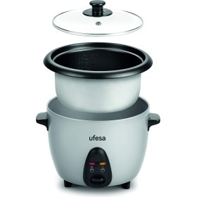 Ufesa Rice Cooker AR4010 Jasmine 1L 400W with Glass Lid. Experience the perfect blend of functionality and simplicity with the U