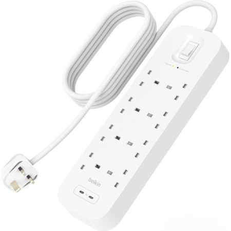 Belkin Connect Surge Protector with 2 USB-C Ports (8 Outlet with 2 USB-C)